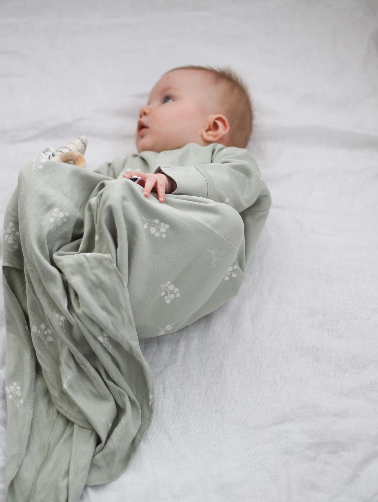 Organic Newborn Knotted Gown - Blush – Design Dua.