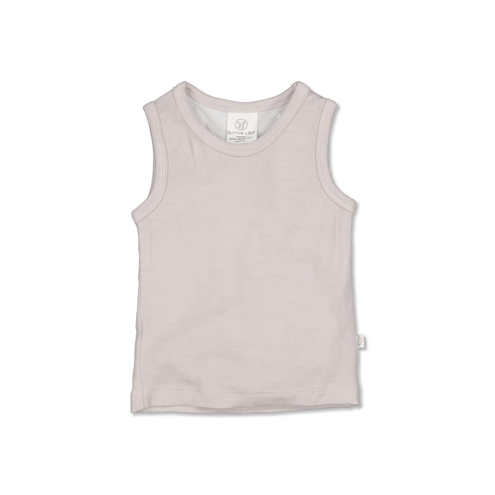 Merino Bamboo Singlet White Sand