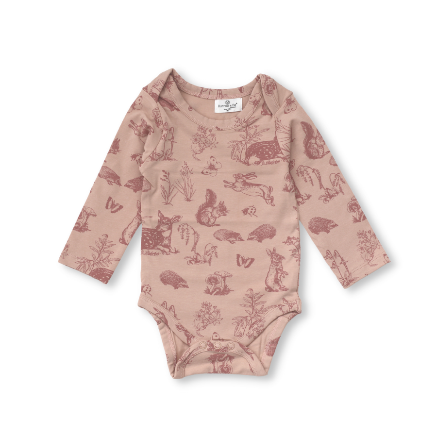 Forest Friends long sleeve onesie