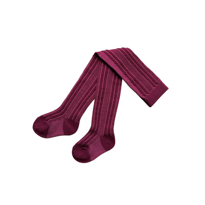 Footed tights - Burgundy