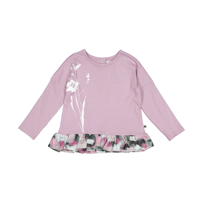 Lilac Paint Dab long sleeve Hana top