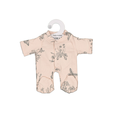 Blush meadow sleep suit for 21cm Doll
