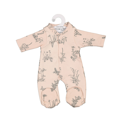 Blush meadow sleep suit for 38cm Doll