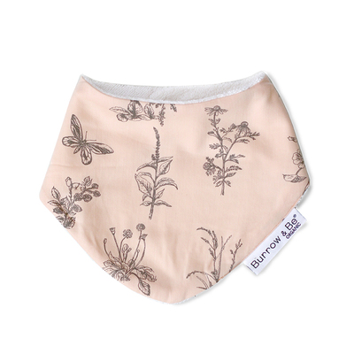 Blush Meadow cotton / Terry dribble bib