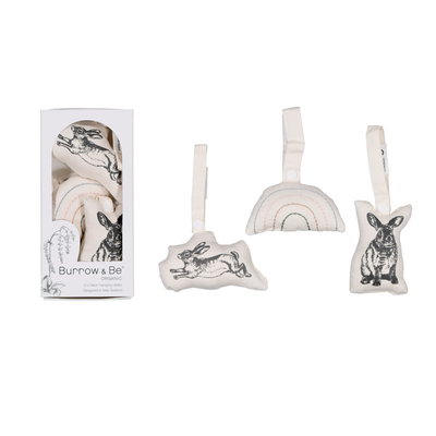 Burrowers Baby Rattles (Set of 3)