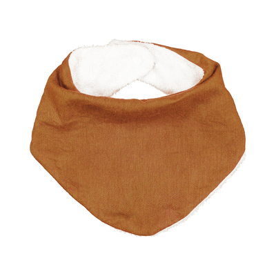 Rust cotton / Terry bib