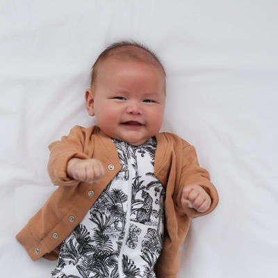 Tawny brown Fleece Cardigan