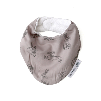 Grey Burrowers cotton / Terry bib