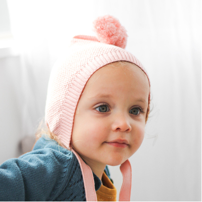 Knit Bonnet - Pink