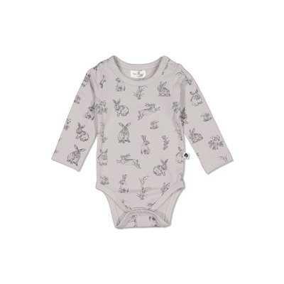 Grey Burrowers Long sleeve onesie