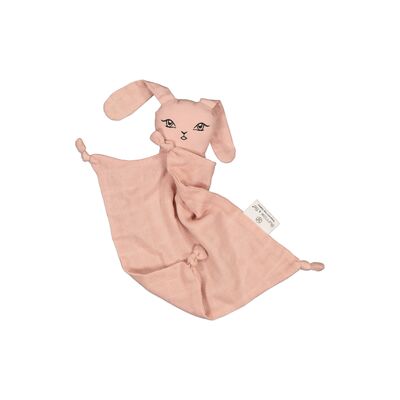 Muslin bunny comforter [colour: Dusty Rose]