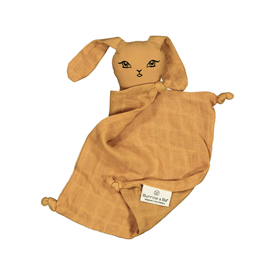 Muslin bunny comforter [colour: Mustard]