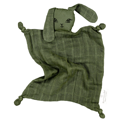 Muslin bunny comforter [colour: Olive]