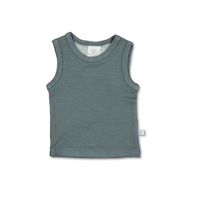 Merino/Bamboo Singlet - Storm