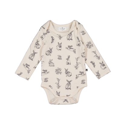 Almond Burrowers long sleeve Bodysuit 