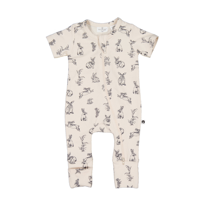 Almond Burrowers short sleeve Zip suit