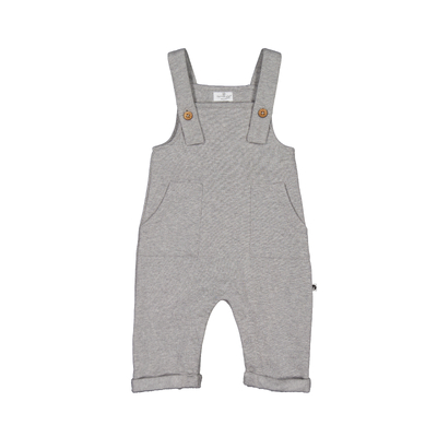 Grey Melange Overalls