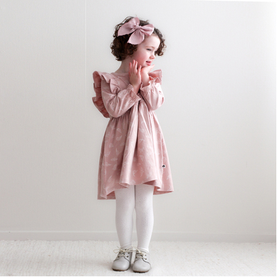 Hazel Dress - Flutter print