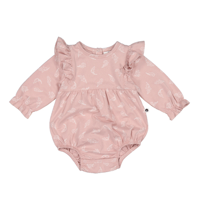 Hazel Romper - Flutter print