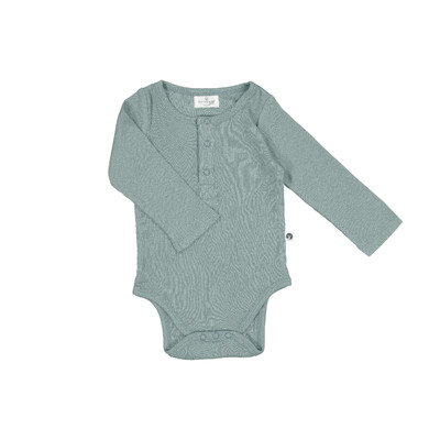 Rib Long sleeve Bodysuit - Abyss