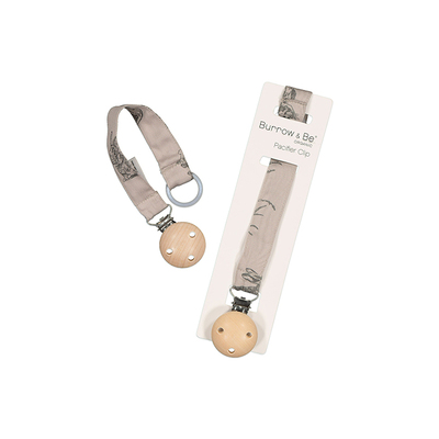 Essentials Pacifier clip [colour: Grey - Burrowers]