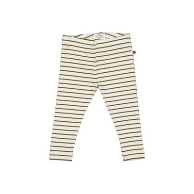 Olive Stripe Rib leggings