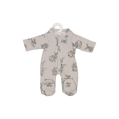 Grey Burrowers sleep suit for 38cm Doll