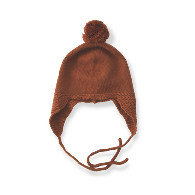 Rust knit hat