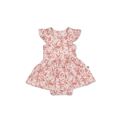 Flower Splash body suit baby dress