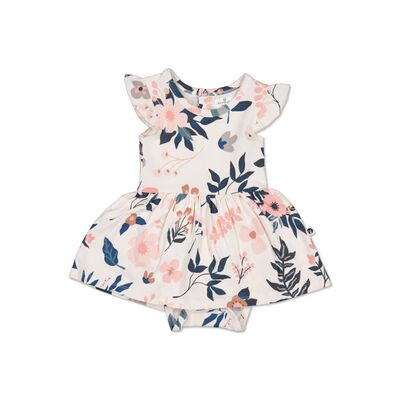 Pink Clementine Flutter baby dress