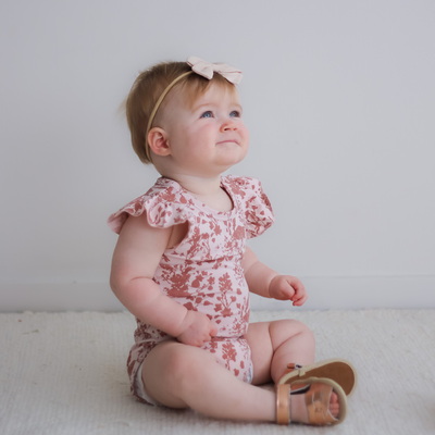 Flower Splash Flutter Body Suit