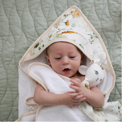 Spring Melody baby hooded towel