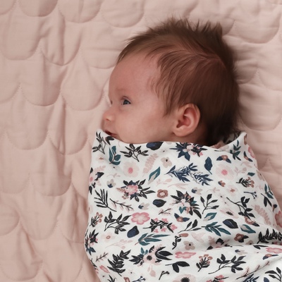 Petite Clementine muslin wrap