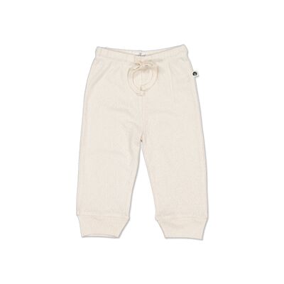 Pointelle baby pants - Natural
