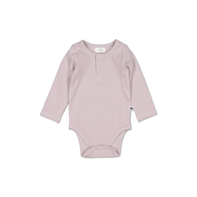 Henley Rib Bodysuit - Lavender