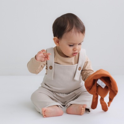 Ivory Beige Overalls