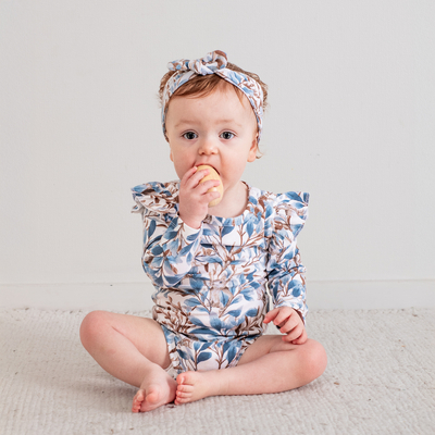 Eden Long Sleeve Flutter Bodysuit