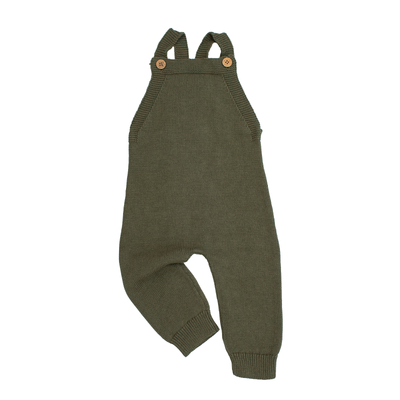 Knit Overalls - Hunter Green