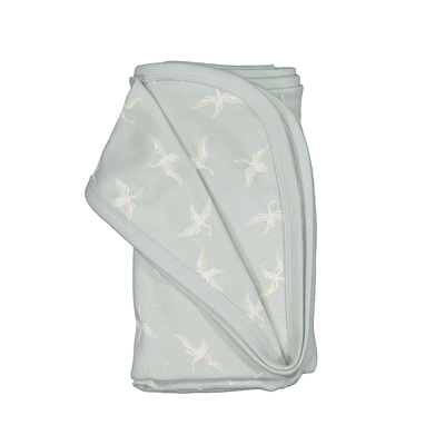 Swan Flight swaddle blanket