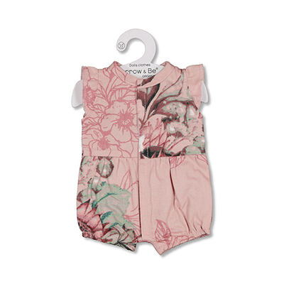 Doll Romper - Tropical Bouquet (38cm)