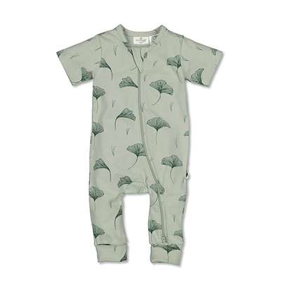 Short Sleeve Zip Suit - Gingko
