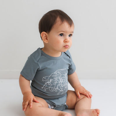 T-Shirt Onesie - Lost print on Storm