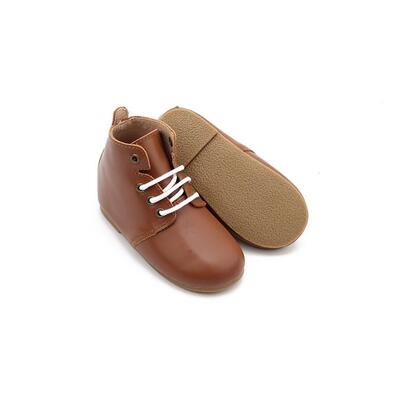 Oxford Boot Hard Sole - Burnt Caramel