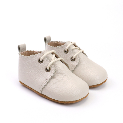 Oxford Leather Shoe - Soft Sole (Cloud)
